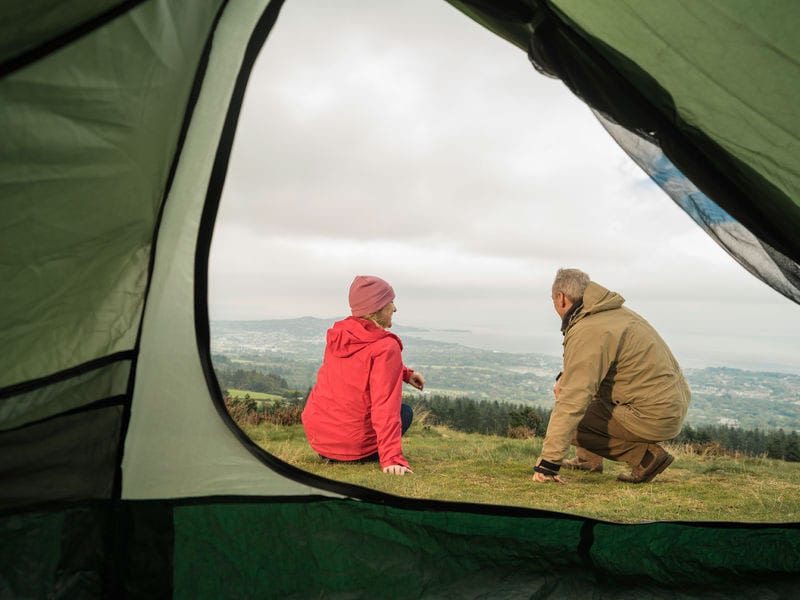 Camping in the Wicklow mountains