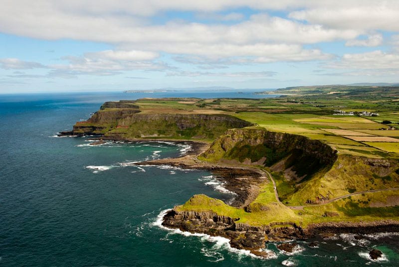 Giants Causeway Coast Aerial